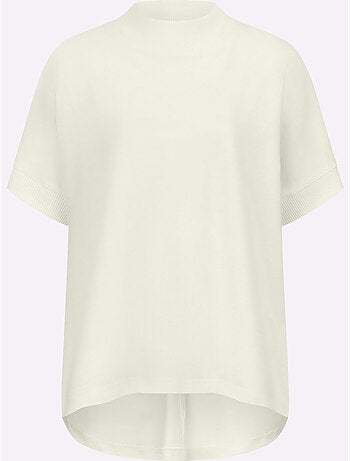 T-shirt à col montant qualité coton doux sur la peau - taille standard - helline