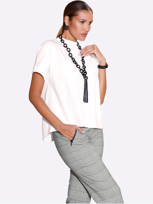 T-shirt à col montant qualité coton doux sur la peau - taille standard - helline - Kiabi