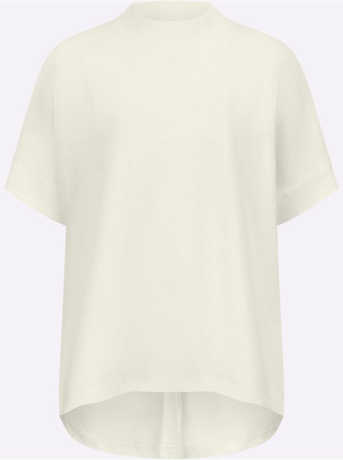 T-shirt à col montant qualité coton doux sur la peau - taille standard - helline - Kiabi