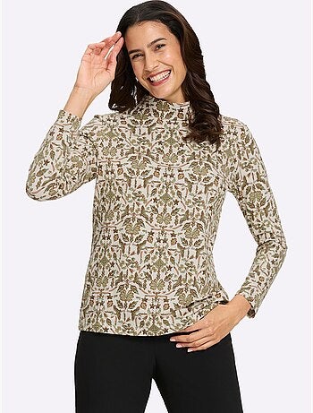 T-shirt à Col Montant Qualité Coton Doux Sur La Peau - Taille Standard - Witt
