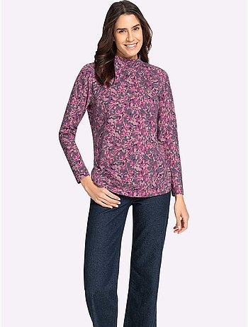 T-shirt à col montant qualité coton doux sur la peau - taille standard - witt