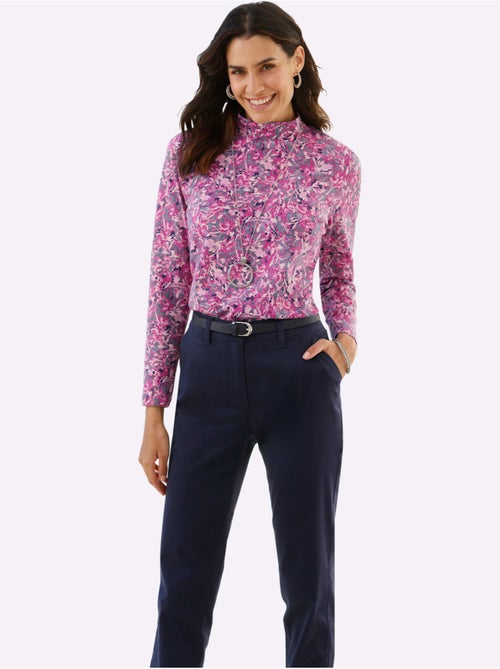 T-shirt à col montant qualité coton doux sur la peau - taille standard - witt - Kiabi T-shirt à col montant qualité coton doux sur la peau - taille standard - witt - Kiabi