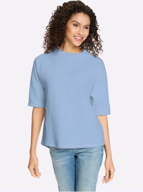 T-shirt à Col Montant Structure 3d - Taille Standard - Helline - Kiabi T-shirt à Col Montant Structure 3d - Taille Standard - Helline - Kiabi