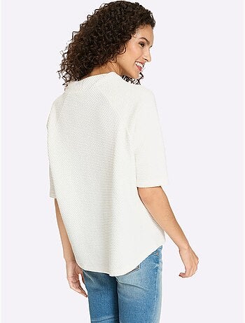 T-shirt à Col Montant Structure 3d - Taille Standard - Helline