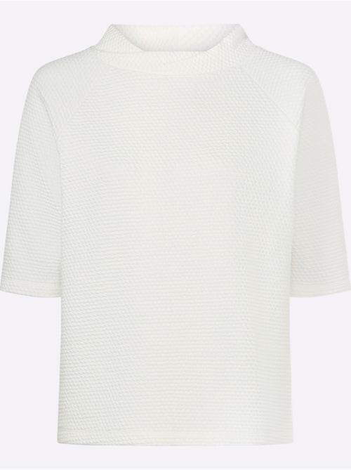 T-shirt à Col Montant Structure 3d - Taille Standard - helline - Kiabi