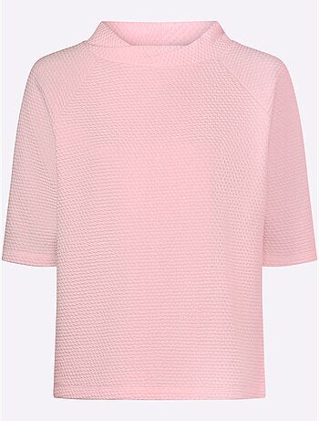 T-shirt à Col Montant Structure 3d - Taille Standard - Helline