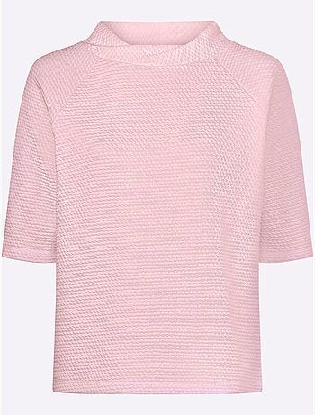 T-shirt à Col Montant Structure 3d - Taille Standard - Helline