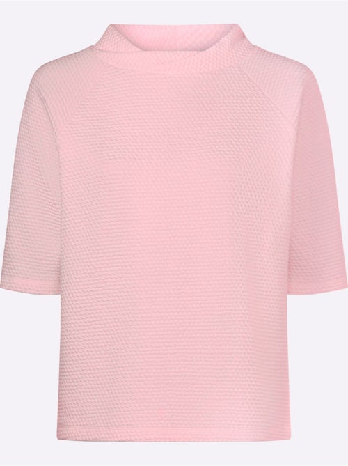 T-shirt à Col Montant Structure 3d - Taille Standard - Helline - Kiabi T-shirt à Col Montant Structure 3d - Taille Standard - Helline - Kiabi