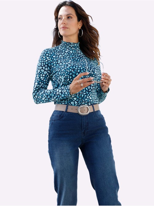 T-shirt à col montant viscose - taille standard - witt - Kiabi T-shirt à col montant viscose - taille standard - witt - Kiabi