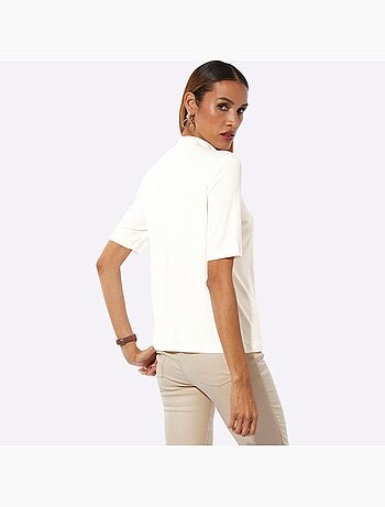 T-shirt à Col Montant Viscose (ecovero) - Taille Standard - helline