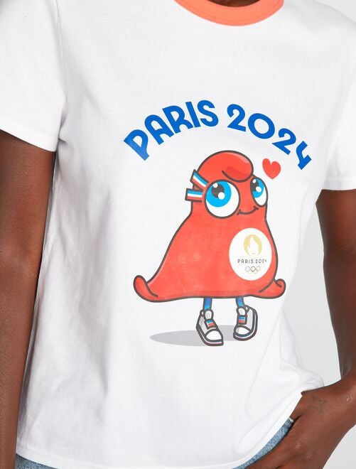 T-shirt à col rond - Paris 2024 - Kiabi