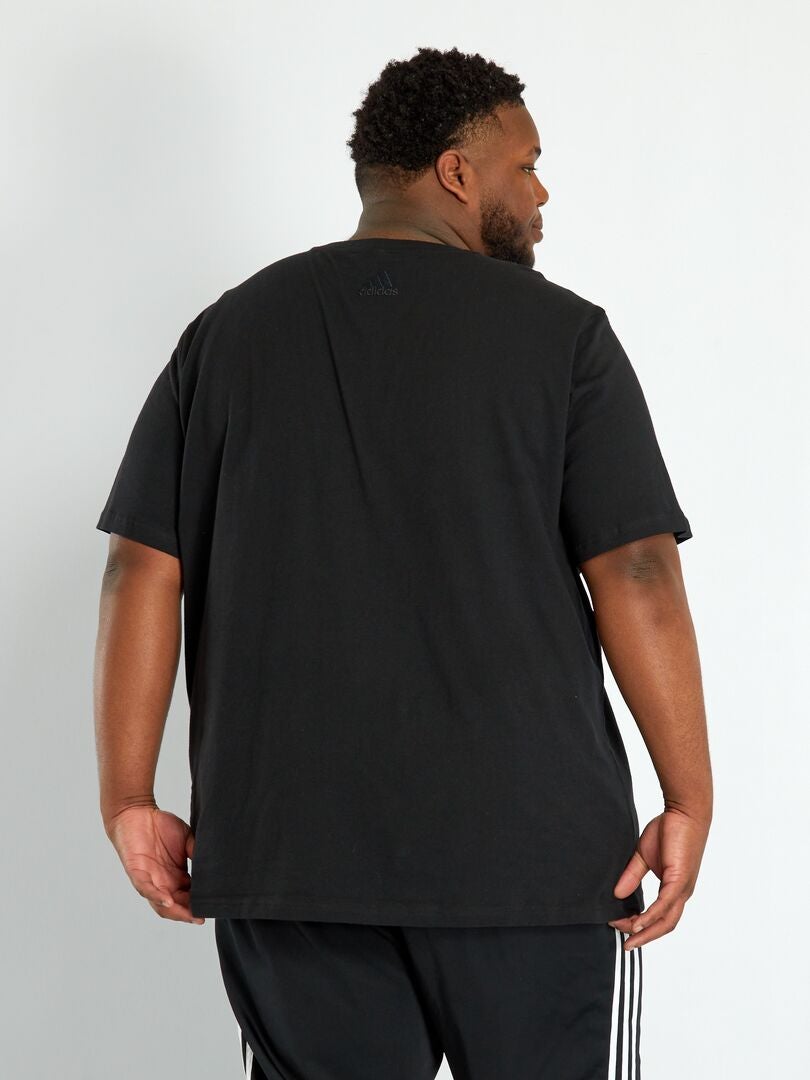 T-shirt à col rond 'adidas' Noir - Kiabi
