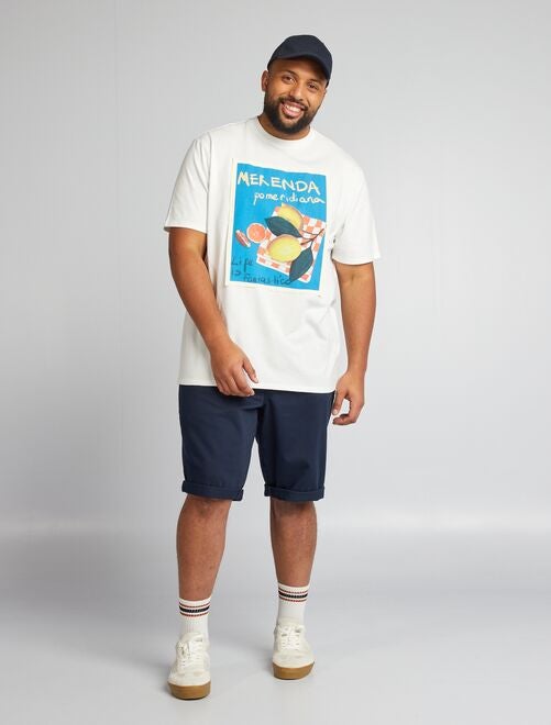 T-shirt à col rond avec imprimé - Kiabi