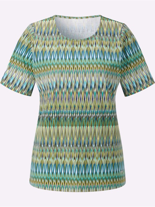 T-shirt à col rond avec manches courtes en pur coton - Taille standard - Witt - Kiabi T-shirt à col rond avec manches courtes en pur coton - Taille standard - Witt - Kiabi