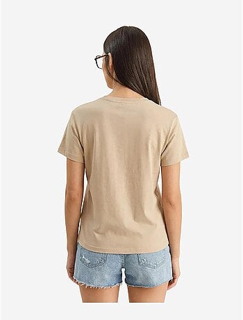 T-shirt à col rond brodé lucci