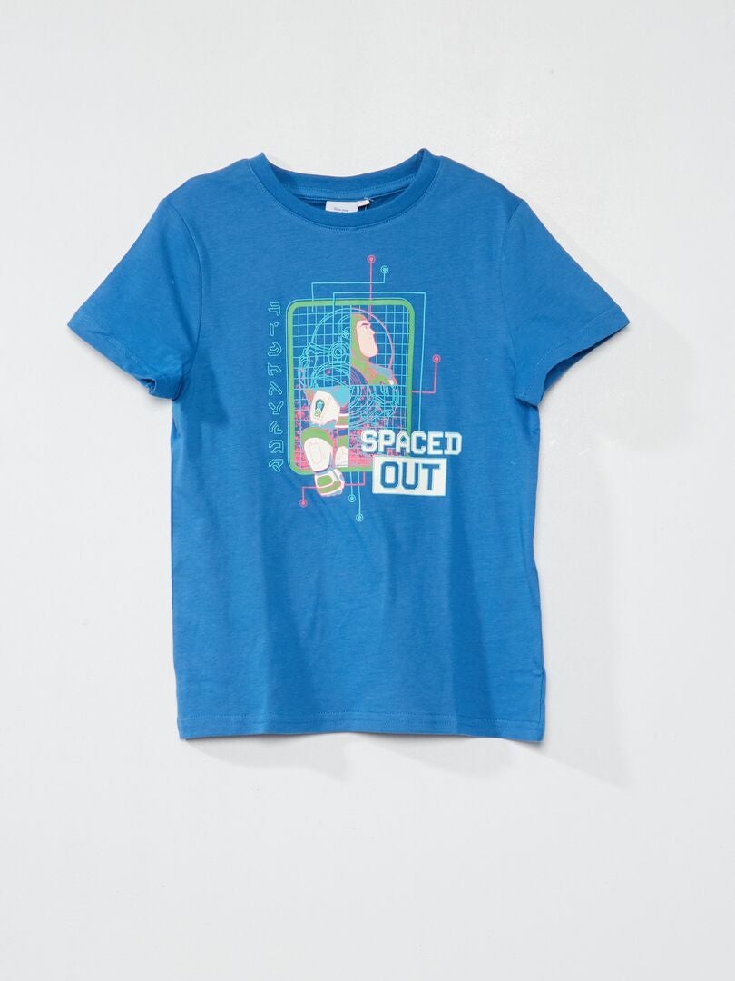 T-shirt à col rond 'Disney' Bleu - Kiabi