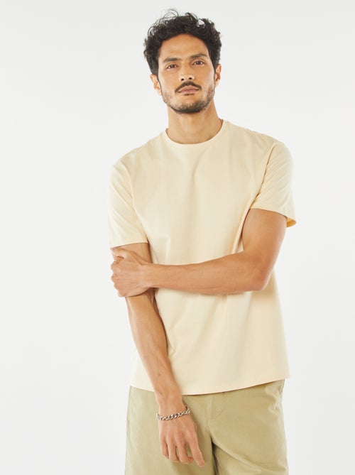 T-shirt à col rond en coton - Tough Cotton™ - Kiabi