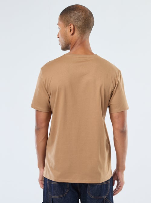 T-shirt à col rond en coton - Tough Cotton™ - Kiabi
