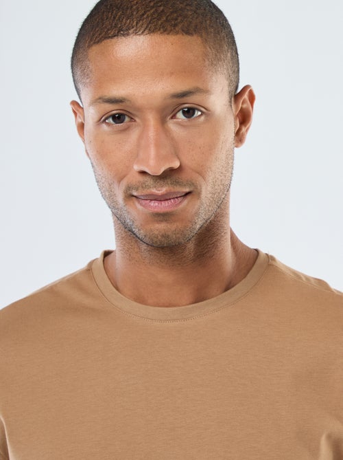 T-shirt à col rond en coton - Tough Cotton™ - Kiabi