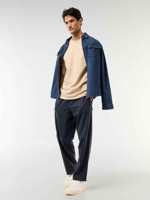 T-shirt à col rond en coton - Tough Cotton™ - Kiabi