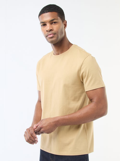 T-shirt à col rond en coton - Tough Cotton™ - Kiabi T-shirt à col rond en coton - Tough Cotton™ - Kiabi