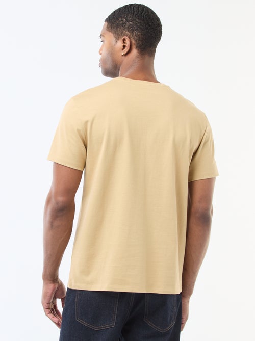 T-shirt à col rond en coton - Tough Cotton™ - Kiabi T-shirt à col rond en coton - Tough Cotton™ - Kiabi
