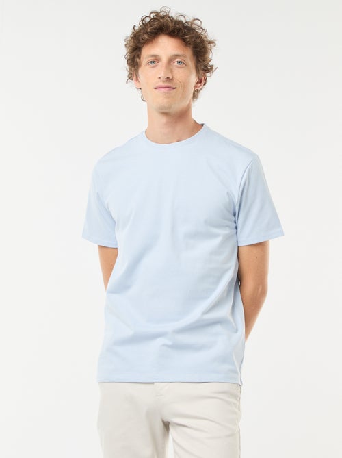 T-shirt à col rond en coton - Tough Cotton™ - Kiabi