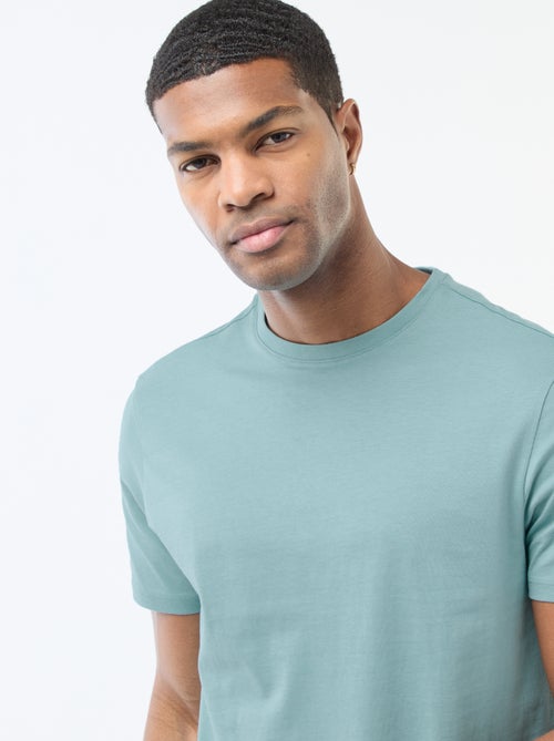 T-shirt à col rond en coton - Tough Cotton™ - Kiabi