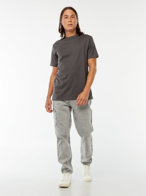 T-shirt à col rond en coton - Tough Cotton™ - Kiabi