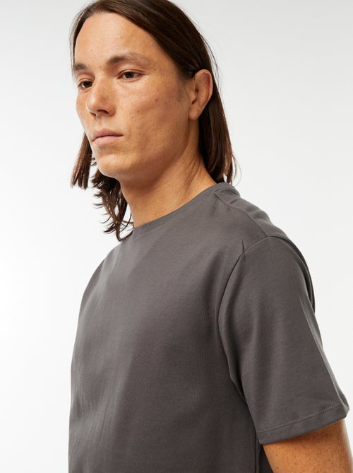 T-shirt à col rond en coton - Tough Cotton™ - Kiabi