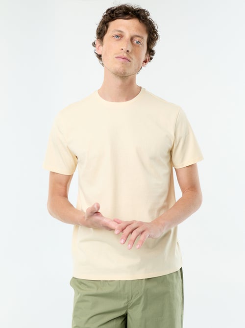 T-shirt à col rond en coton - Tough Cotton™ - Kiabi