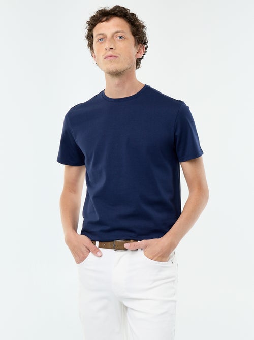 T-shirt à col rond en coton - Tough Cotton™ - Kiabi