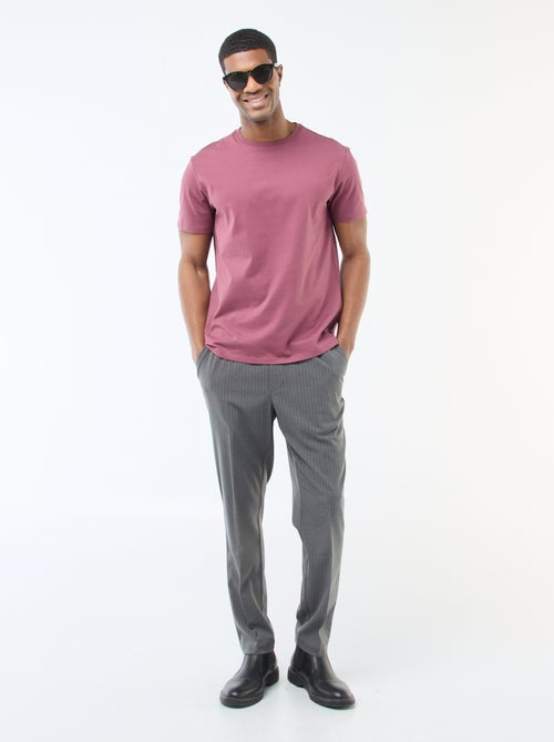 T-shirt à col rond en coton - Tough Cotton™ - Kiabi