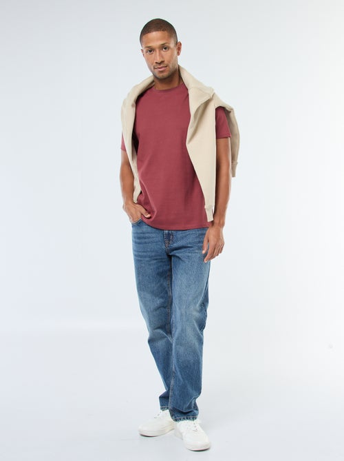 T-shirt à col rond en coton - Tough Cotton™ - Kiabi