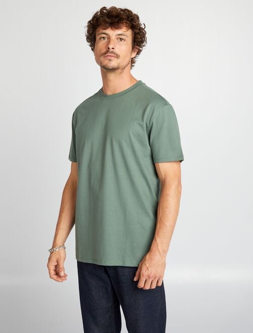 T-shirt à col rond en coton - Tough Cotton™ - Kiabi