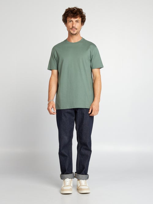 T-shirt à col rond en coton - Tough Cotton™ - Kiabi