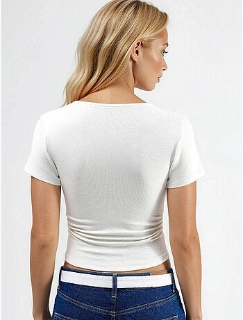T-shirt à col rond et coupe ajustée hiccup
