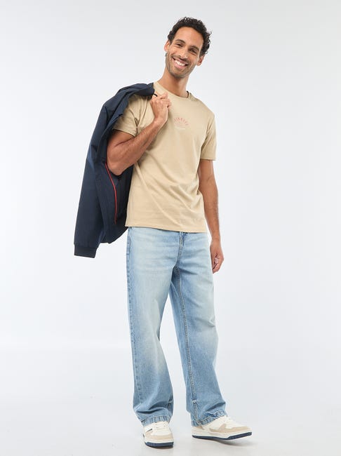 Kaki HOMME T-Shirt Oversize Manches Courtes imprimé Col Rond 3154062 Kaki HOMME T-Shirt Oversize Manches Courtes imprimé Col Rond 3154062