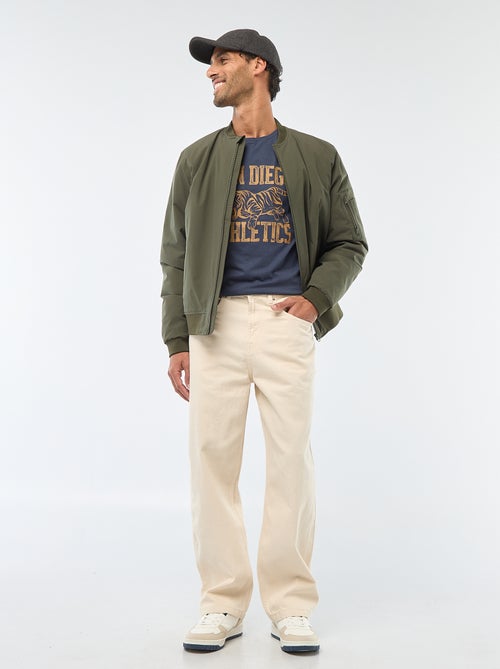 T-shirt à col rond et manches courtes imprimé - Kiabi T-shirt à col rond et manches courtes imprimé - Kiabi