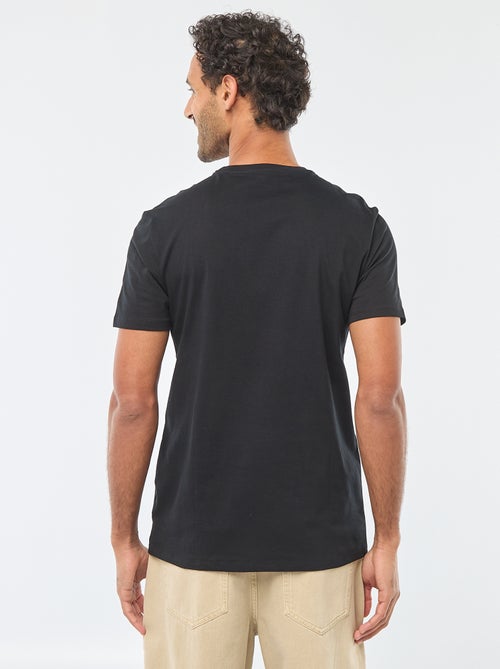 T-shirt à col rond et manches courtes imprimé - Kiabi