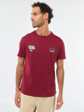 T-shirt à col rond et manches courtes imprimé