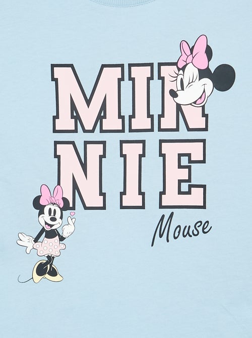 T-shirt à col rond et manches courtes 'Minnie' 'Disney' - Kiabi