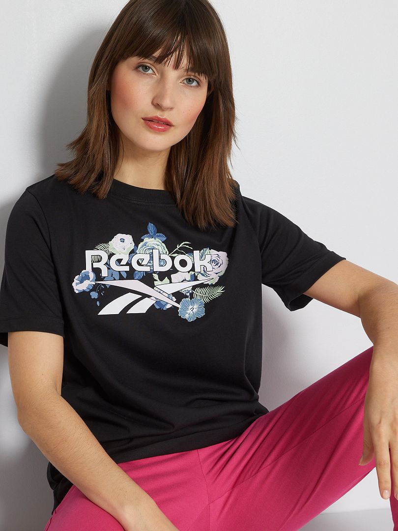 T-shirt à col rond 'Reebok' Noir - Kiabi