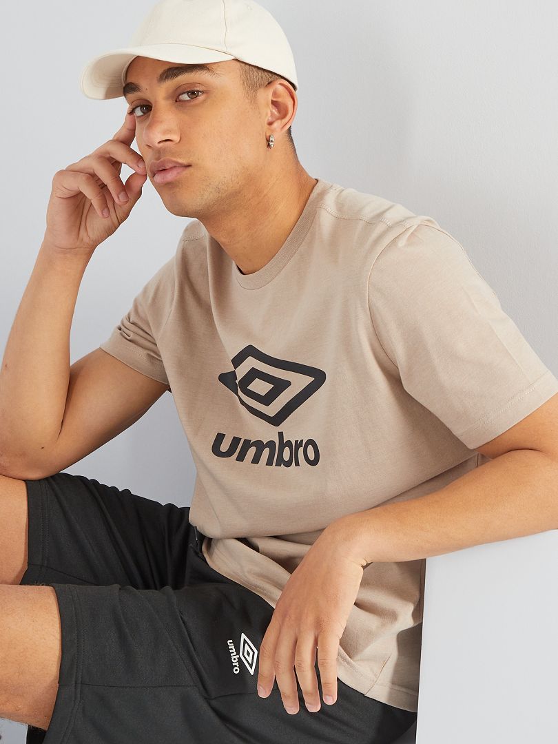 T-shirt à col rond 'Umbro' Beige - Kiabi