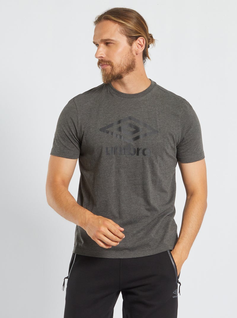 T-shirt à col rond 'Umbro' Gris foncé - Kiabi