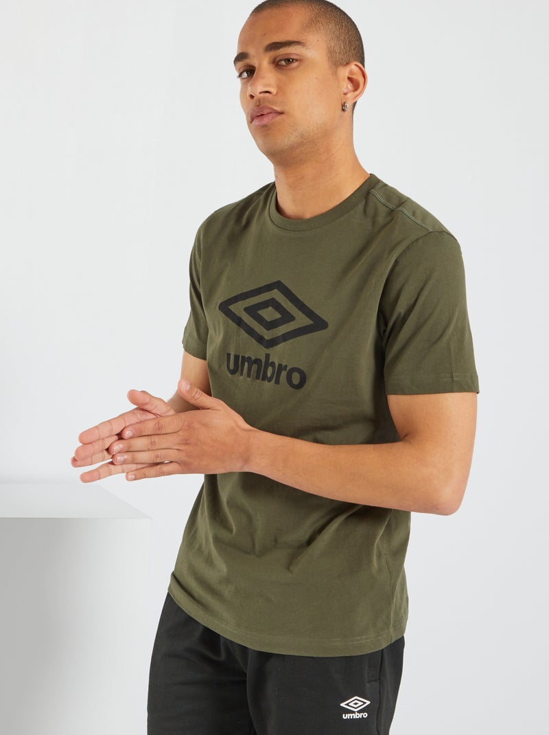T-shirt à col rond 'Umbro' Kaki - Kiabi