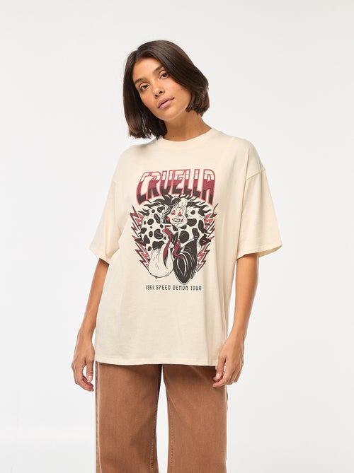 T-shirt à col rond 'Villains' 'Disney' - Kiabi