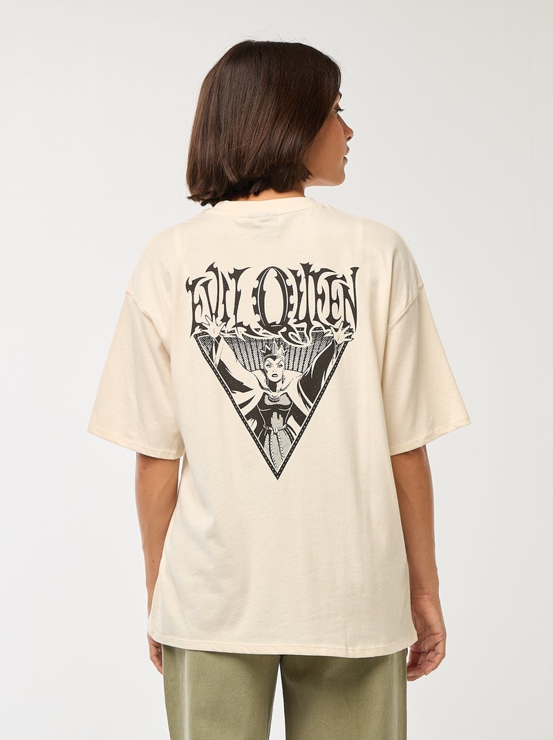 T-shirt à col rond 'Villains' 'Disney' Blanc - Kiabi