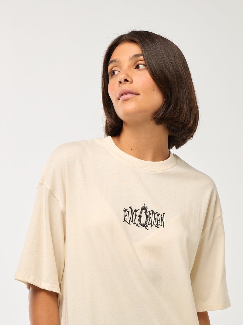 T-shirt à col rond 'Villains' 'Disney' Blanc - Kiabi