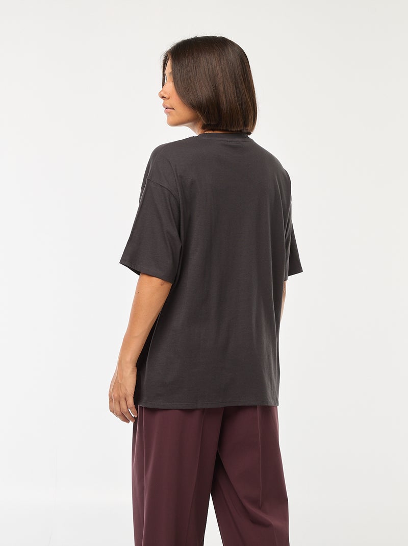 T-shirt à col rond 'Villains' 'Disney' Noir - Kiabi